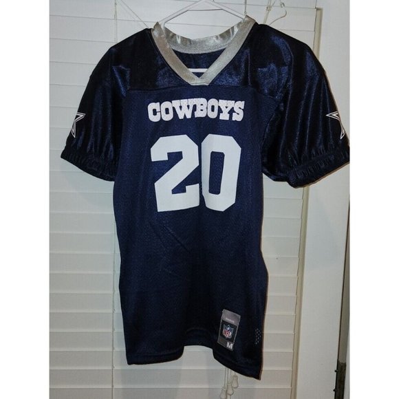 Dallas Cowboys Jersey Youth medium #20 with custom name KIDBALL - Picture 1 of 8